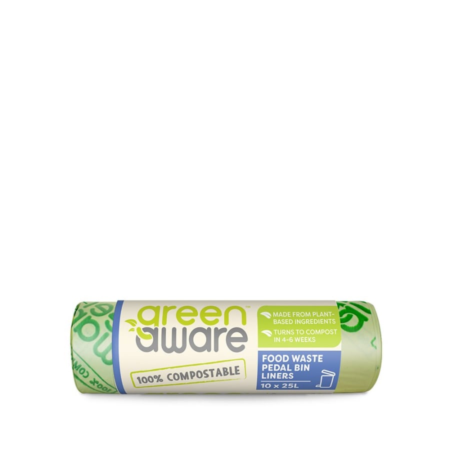 GreenAware, Kompostowalne worki na śmieci 25 L, 10 szt.