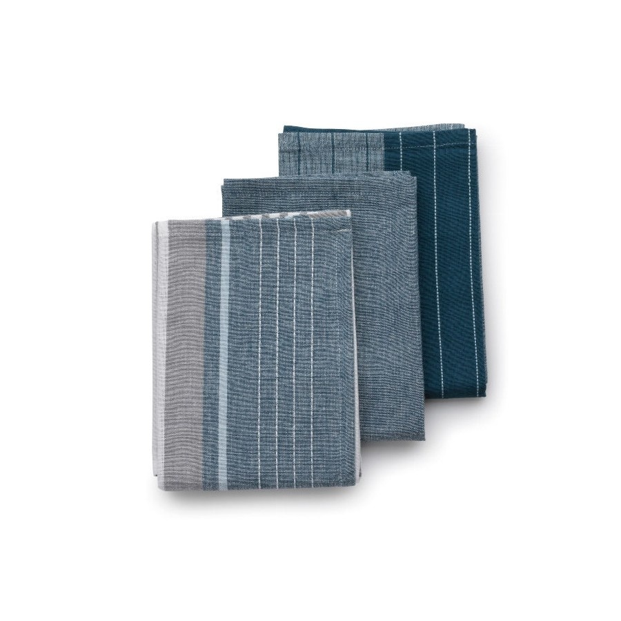 ściereczki do naczyń, 65x45 cm, niebieskie, 3 szt.