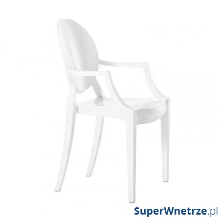 Krzesło Louis King Home białe