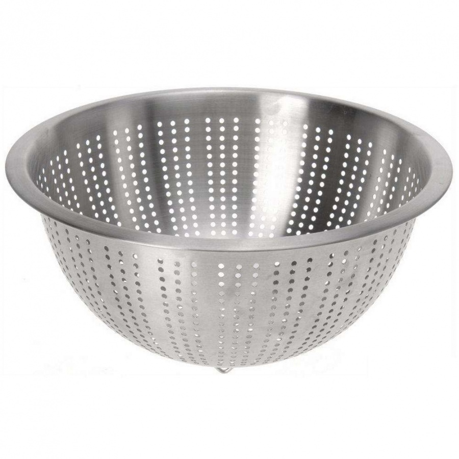 Cedzak kuchenny, durszlak stalowy, sitko, 28 cm