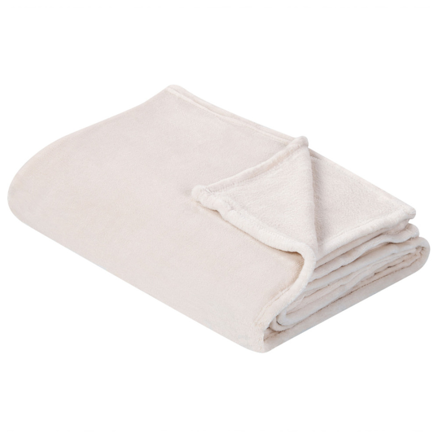 Koc bayburt 150 x 200 cm złamana biel