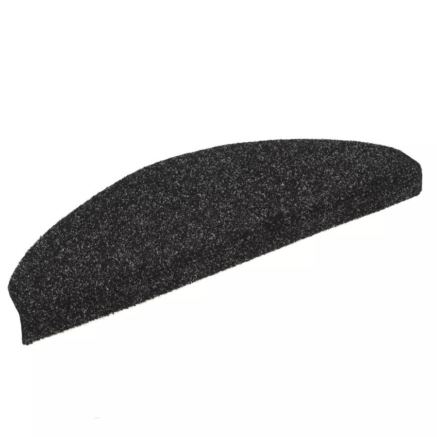 Samoprzylepne nakładki na schody, 15 szt., 65x21x4 cm, czarne