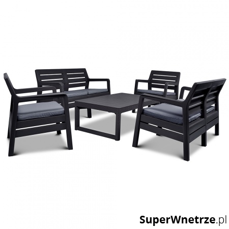 Meble Ogrodowe Delano FIESTA Lyon : Kolor - grafit/szary