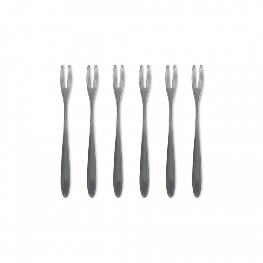Widelczyki do przekąsek, 6 szt., stal niedzewna, 12,5 cm