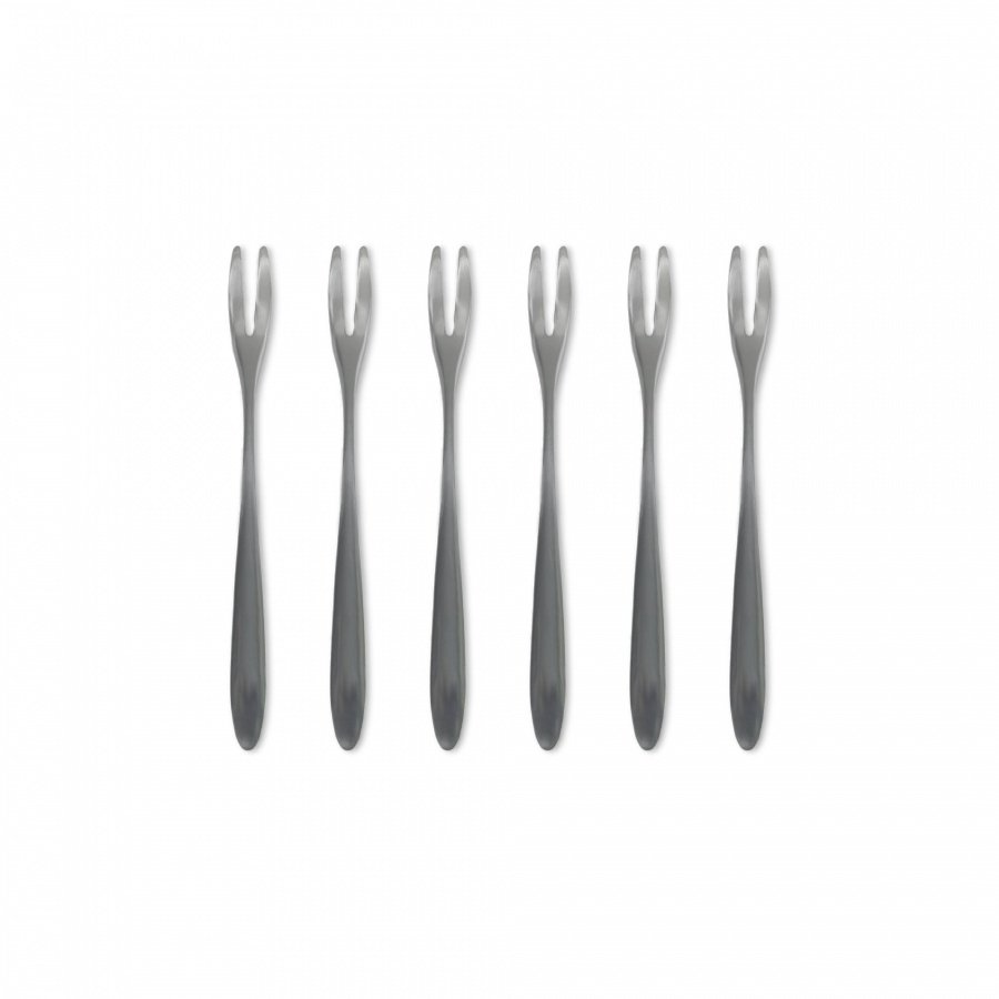 Widelczyki do przekąsek, 6 szt., stal niedzewna, 12,5 cm