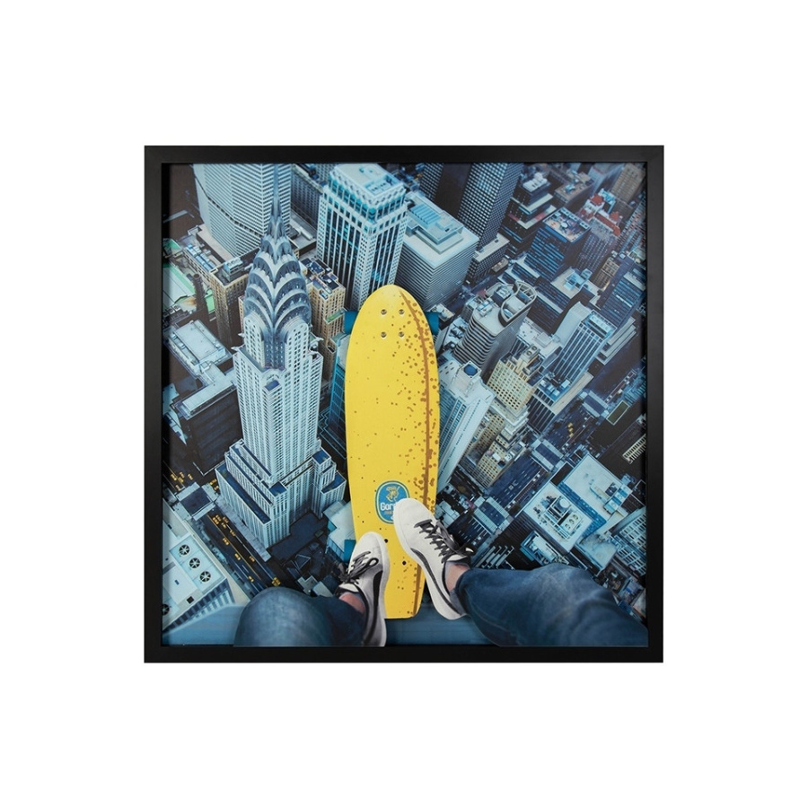 Obraz big city skater 130x130 cm