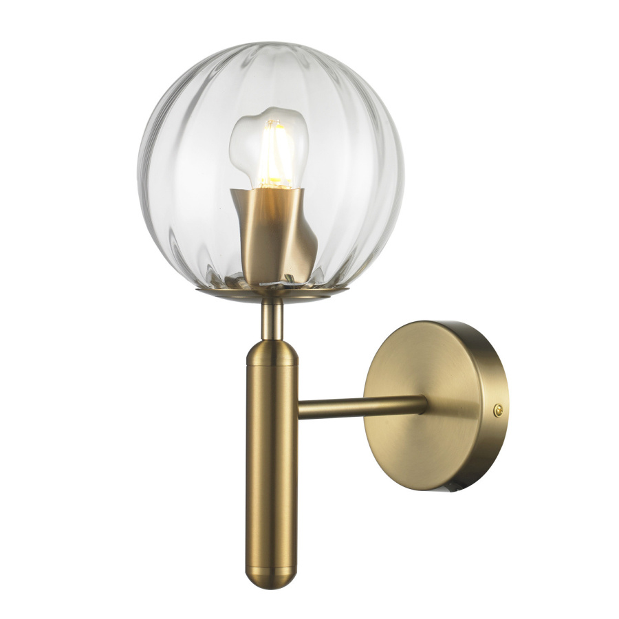 Lampa ścienna palla złota 15 cm