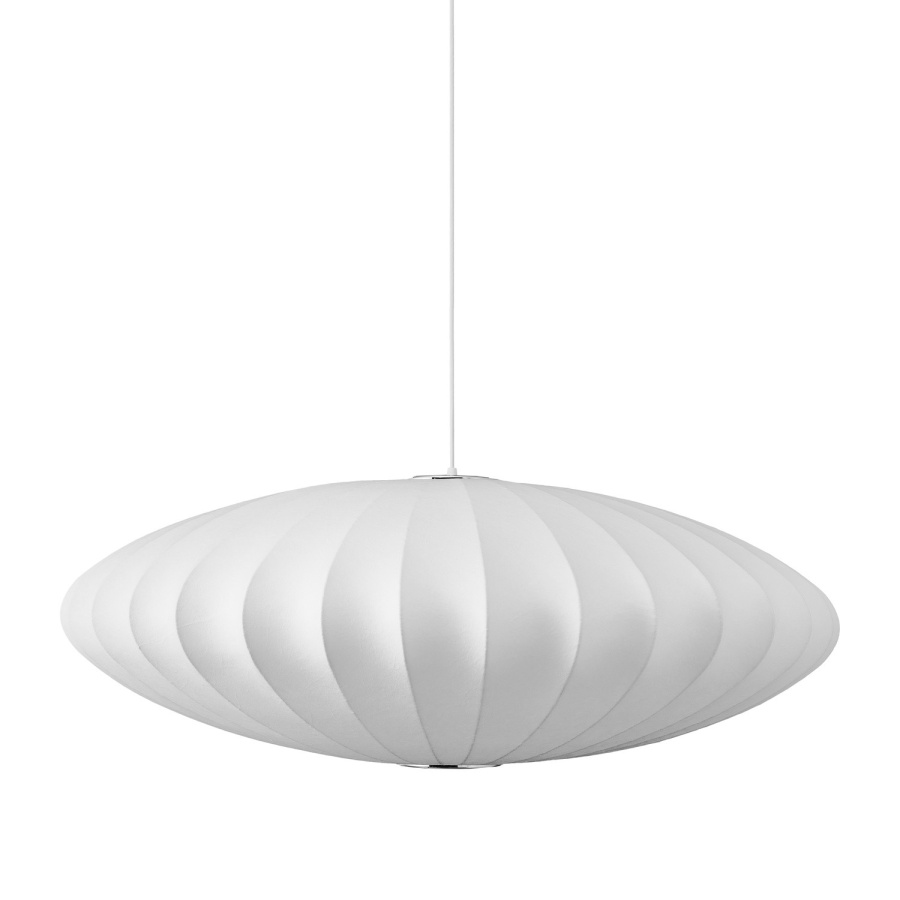 Lampa wisząca silk flat biała 60 cm