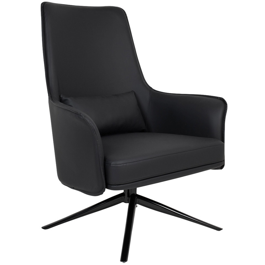 Fotel victor czarny pu