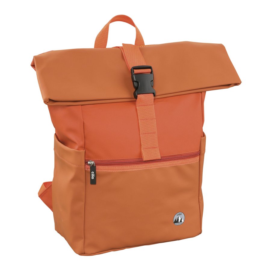 Plecak, poliester, 28 x 16 x 54 cm, pomarańczowy
