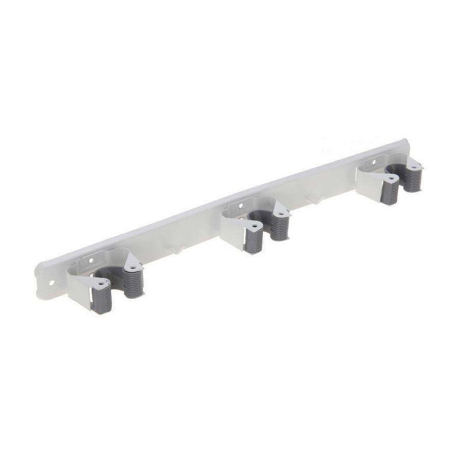 Wieszak, uchwyt metalowy, ogrodowy, na mopa, miotły, kije, narzędzia, grabie, potrójny