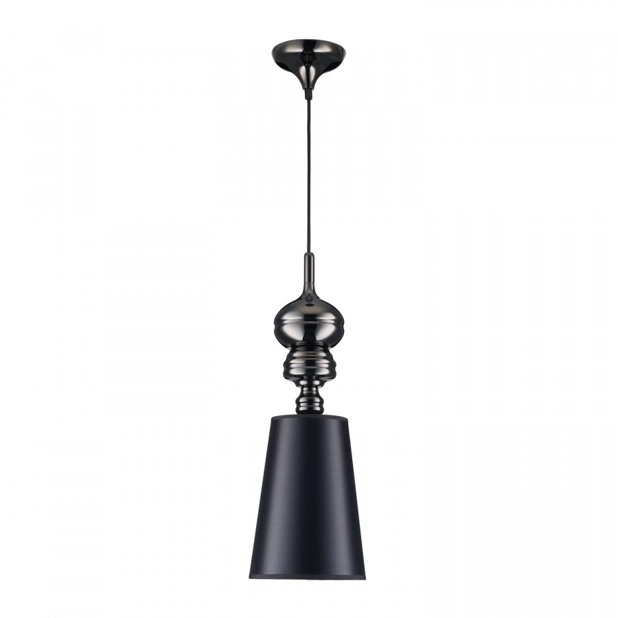Lampa wisząca queen-1 czarna 18 cm