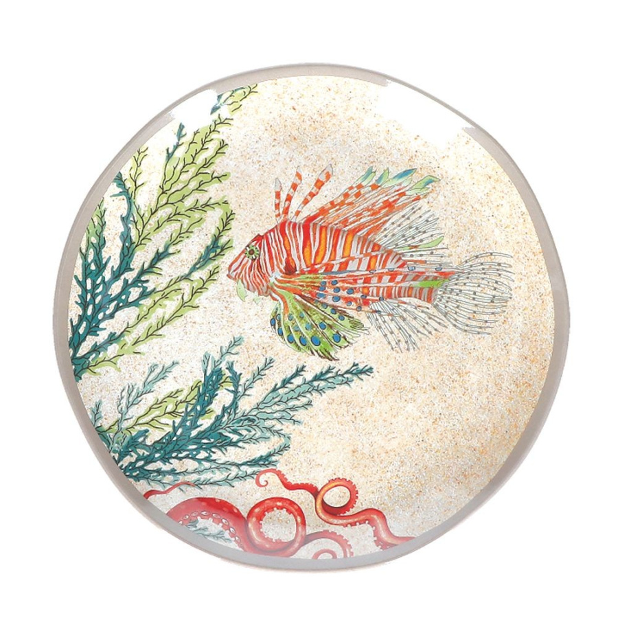 Zestaw 2 talerzy do sałatek sea life - 21 cm