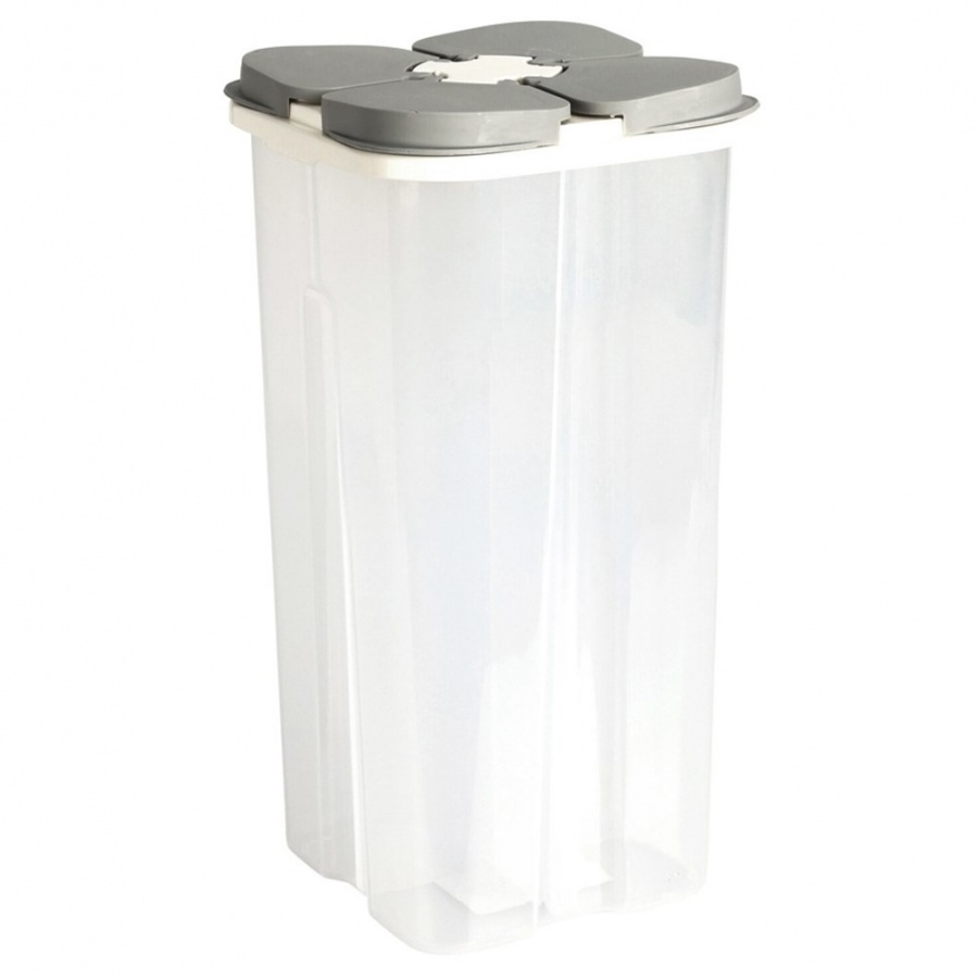 Pojemnik na produkty sypkie z dozownikiem dzielony 2,4 l