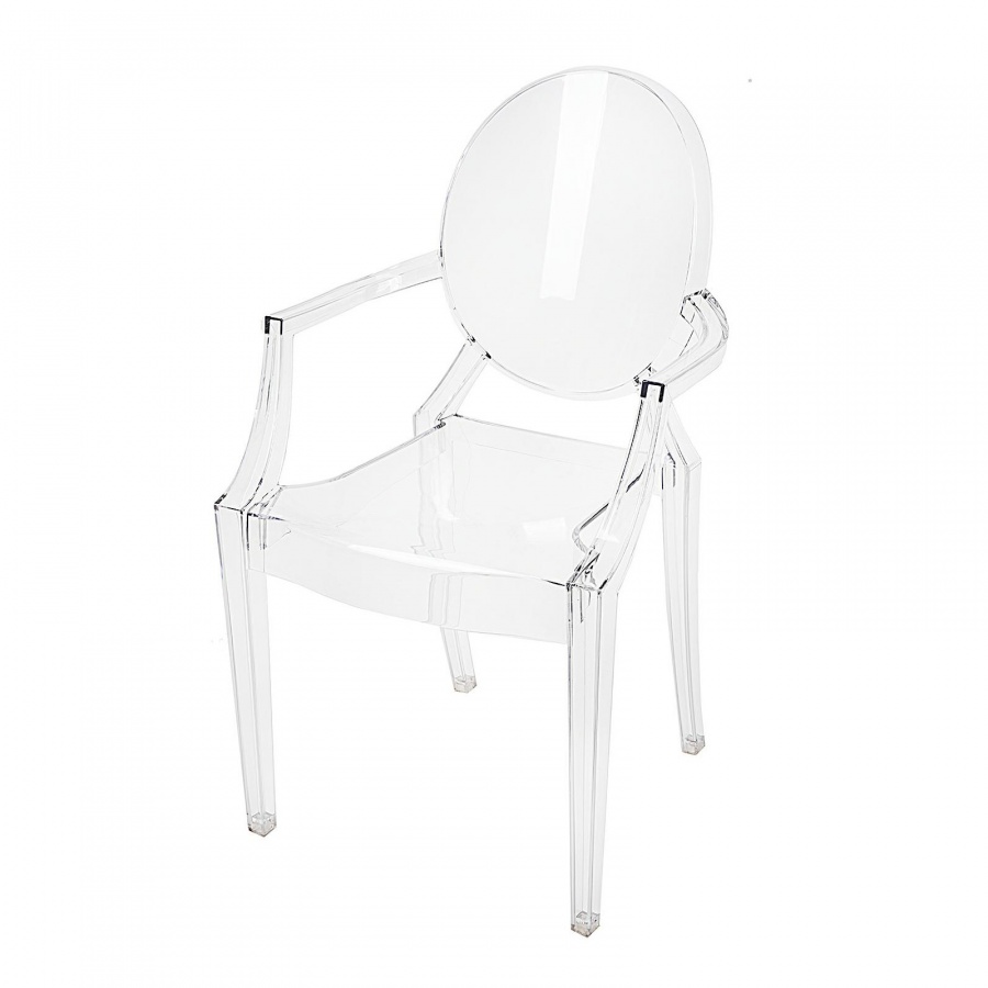 Krzesło Louis Victoria Ghost Royal transparentne