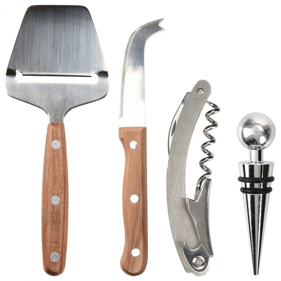 Akcesoria do wina i serów 4 el.