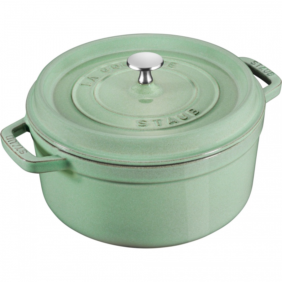 Garnek żeliwny okrągły Staub - 5.2 ltr, Miętowy