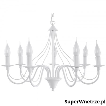 Żyrandol Sollux Lighting Minerwa7 biały