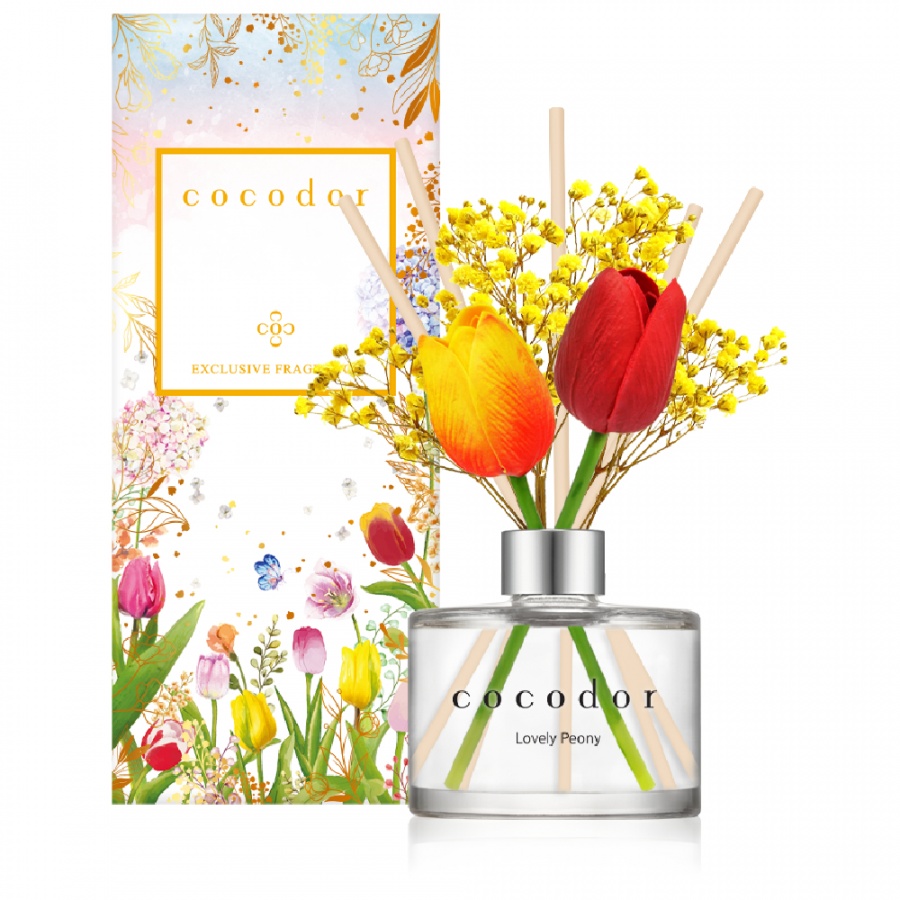 Dyfuzor zapachowy z patyczkami flower tulip 200 ml lovely peony pdi30416