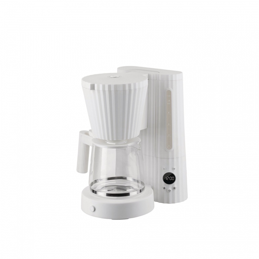 Przelewowy ekspres do kawy, biały