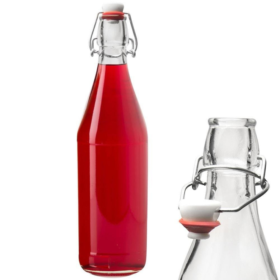 Butelka szklana do nalewek, wina, śliwowicy, karafka, CLIP, 1 l