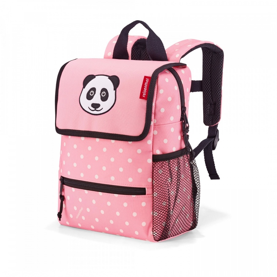 Plecak backpack kids panda dots pink