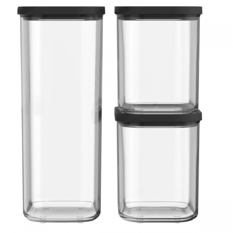 Zestaw pojemników modula 3szt. black 10699554040