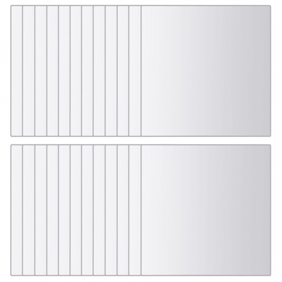 Kafelki lustrzane, 24 szt., kwadratowe