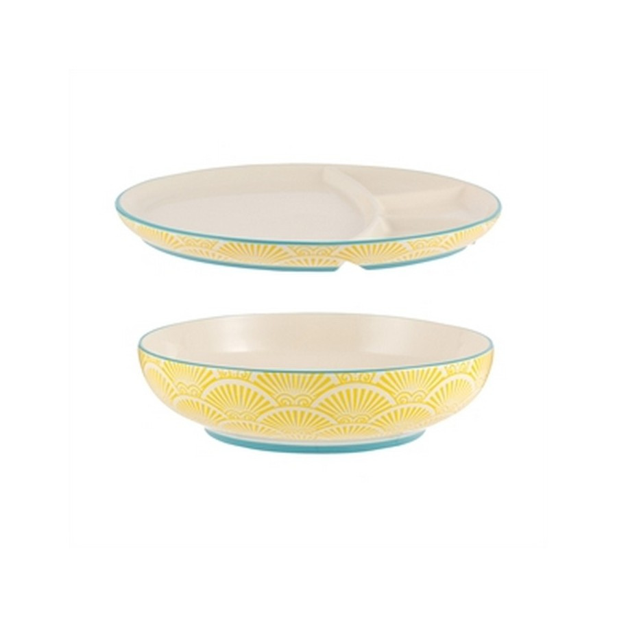 Typ-zestaw miska + talerz yellow world foods
