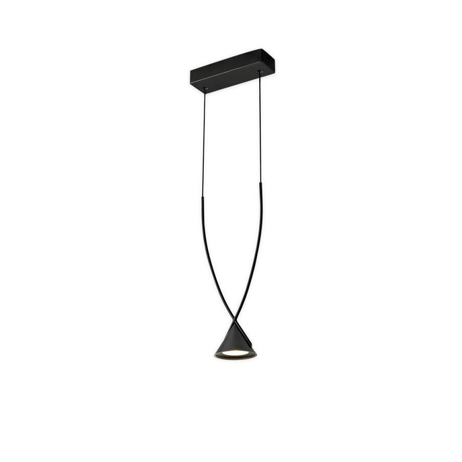 Lampa wisząca mia led czarna 15,5 cm