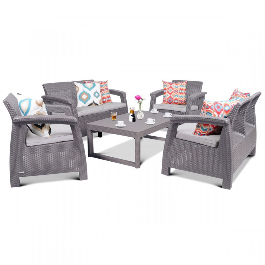 Meble ogrodowe Corfu FIESTA LYON : Kolor - cappuccino/piasek