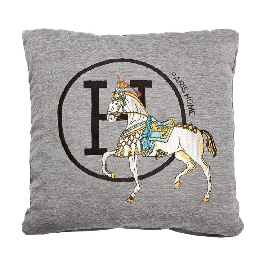 Poduszka dekoracyjna shp paris home szara