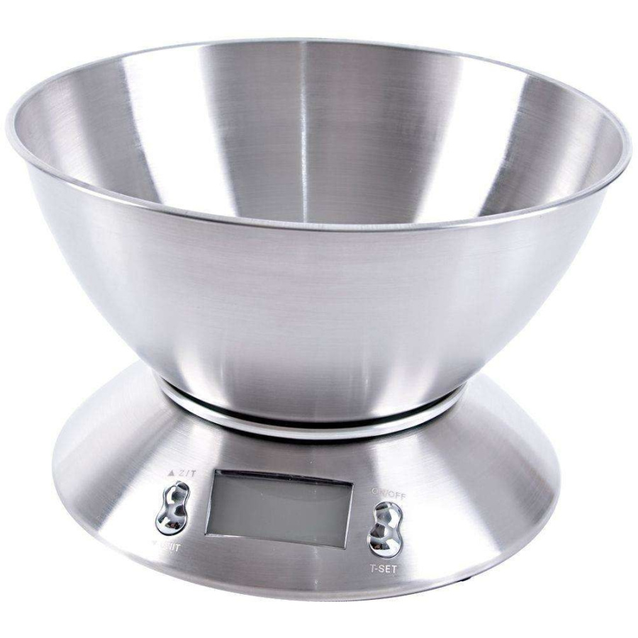 Waga kuchenna, elektroniczna, 5kg, z miską, stalowa