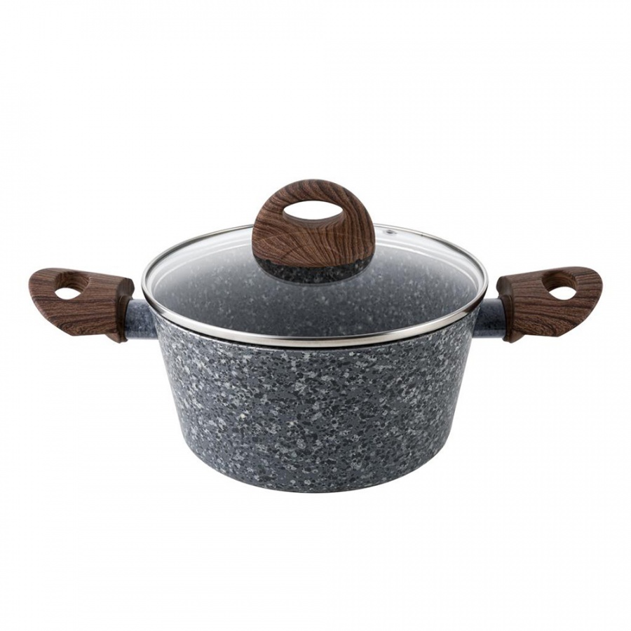 GARNEK ALUMINIOWY GRANITE Z/P 24 CM 4,1L