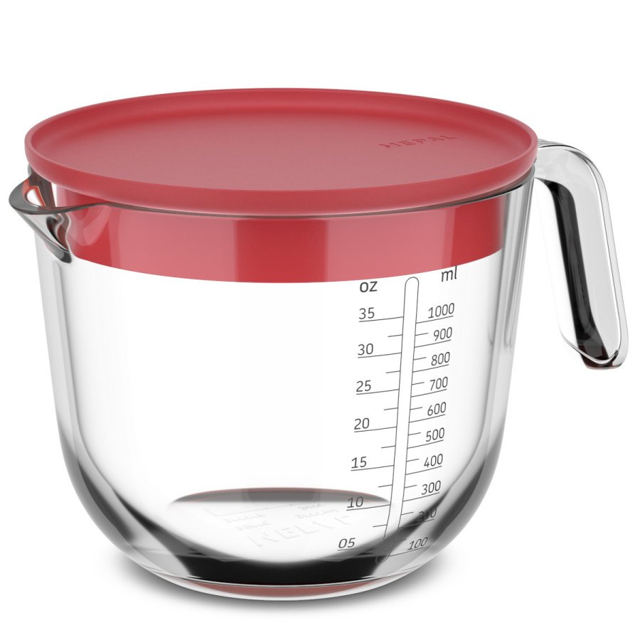 Dzbanek z miarką i pokrywką chef it 1000 ml coral 102311076900