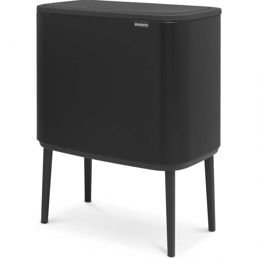 Kosz na śmieci kuchenny 36l Bo Touch Bin 1 komora Brabantia czarny mat