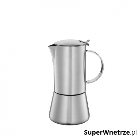 Kawiarka stalowa Cilio 6 filiżanek satynowa