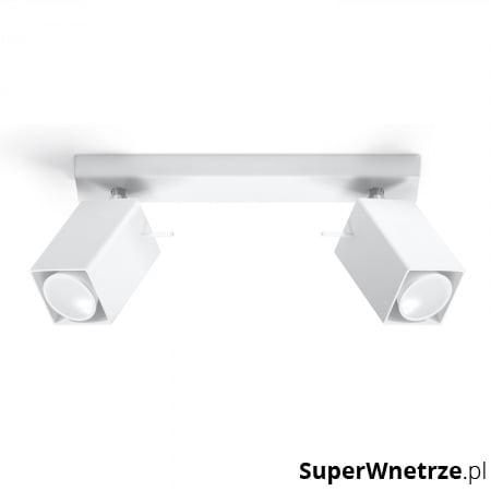 Plafon 8x30x15cm Sollux Lighting Merida2 biały