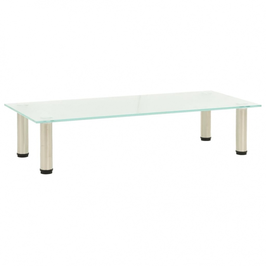 Stojak pod TV, 80x35x17 cm, hartowane szkło mrożone