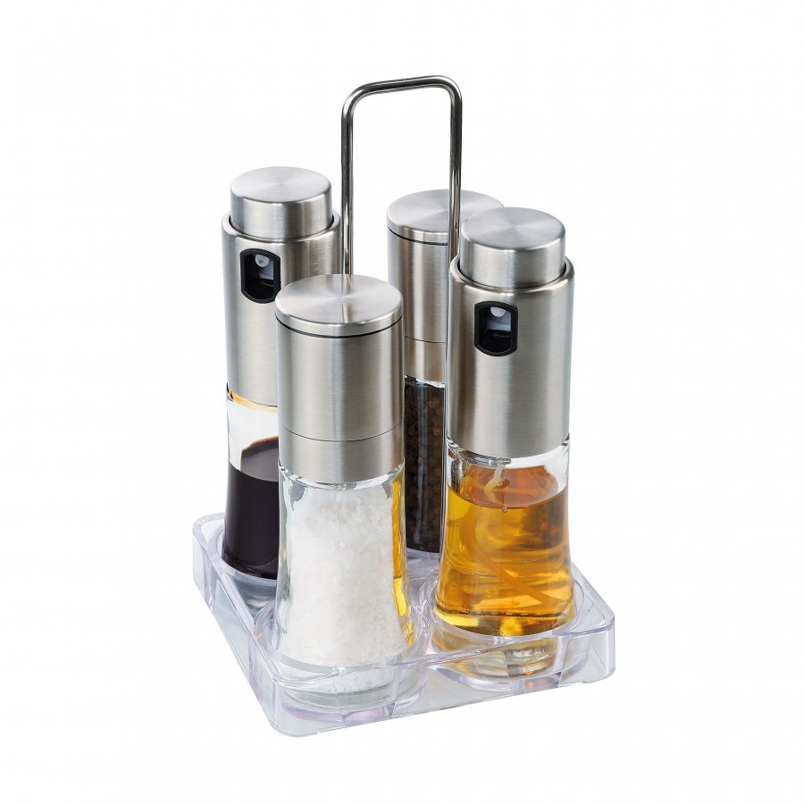 Zestaw do podawania przypraw, 5 el., 12 x 12 x 20 cm