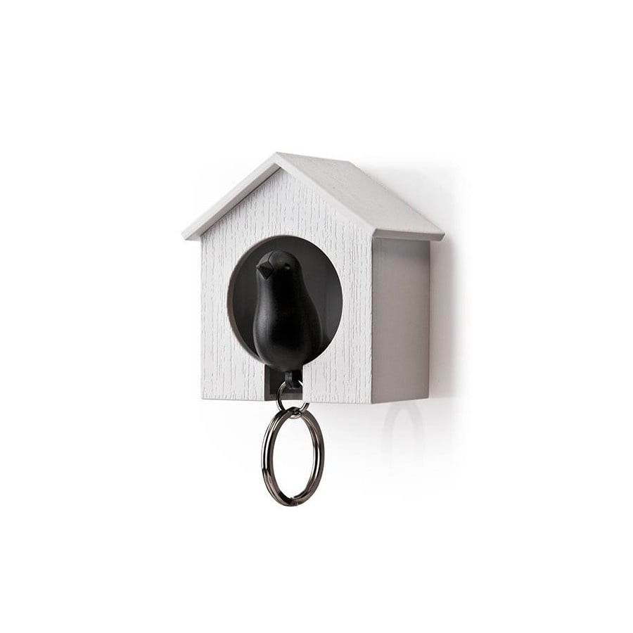 Wieszak na klucze Budka biały/czarny 10091 WH-BK