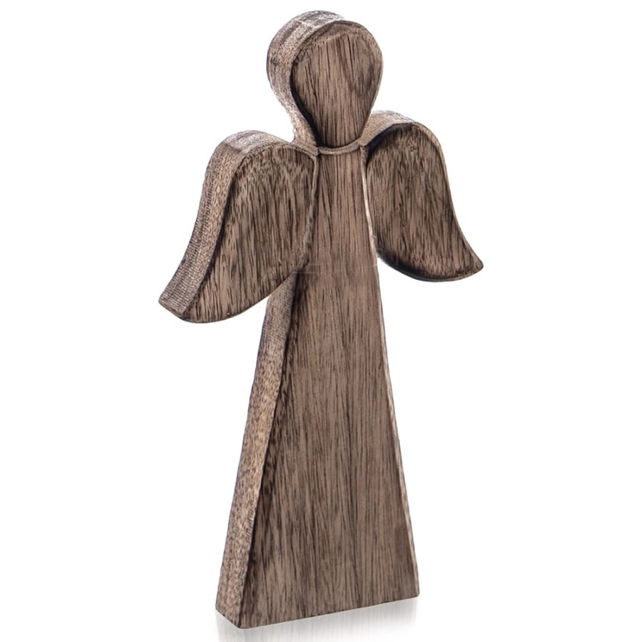 Figurka drewniana świąteczna anioł MANGO 24 cm