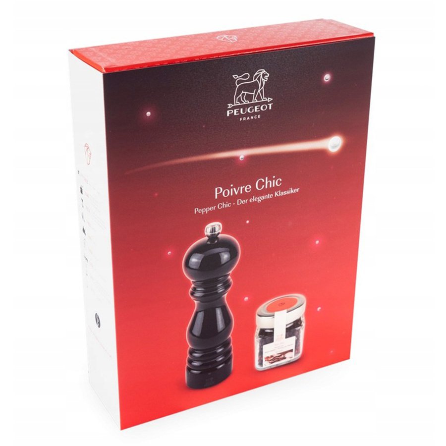 Młynek paris u-select czarny 18cm + pieprz tan hoi