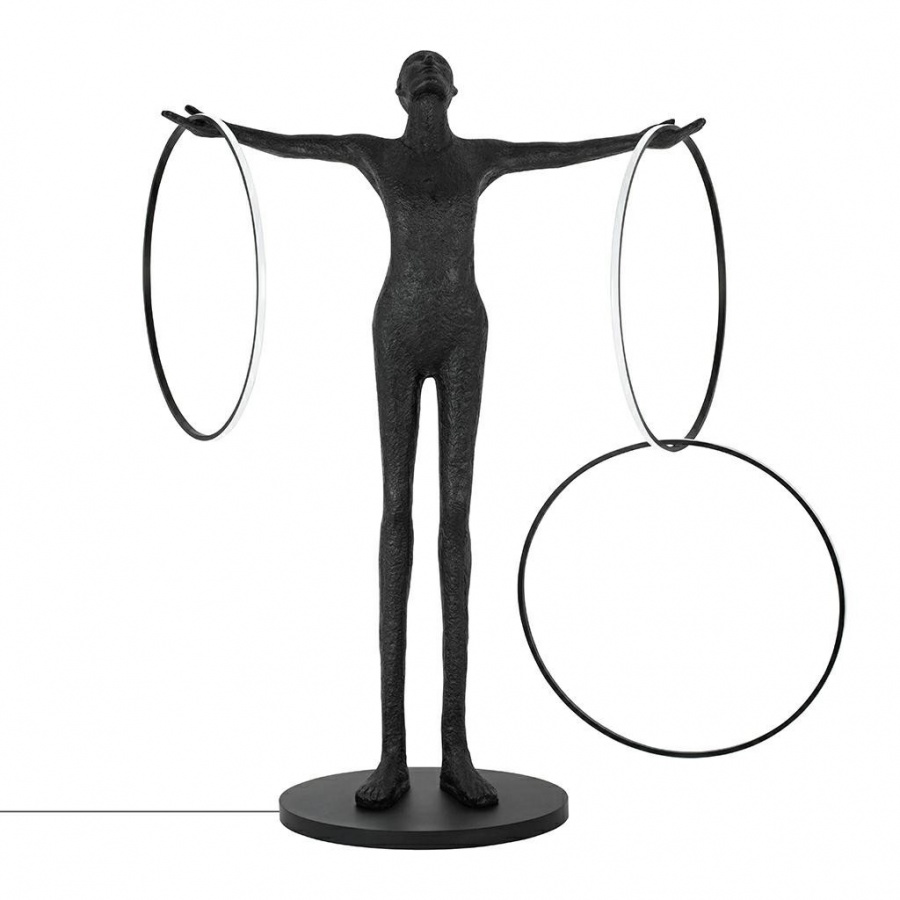 Lampa podłogowa human circulo włókno szklane