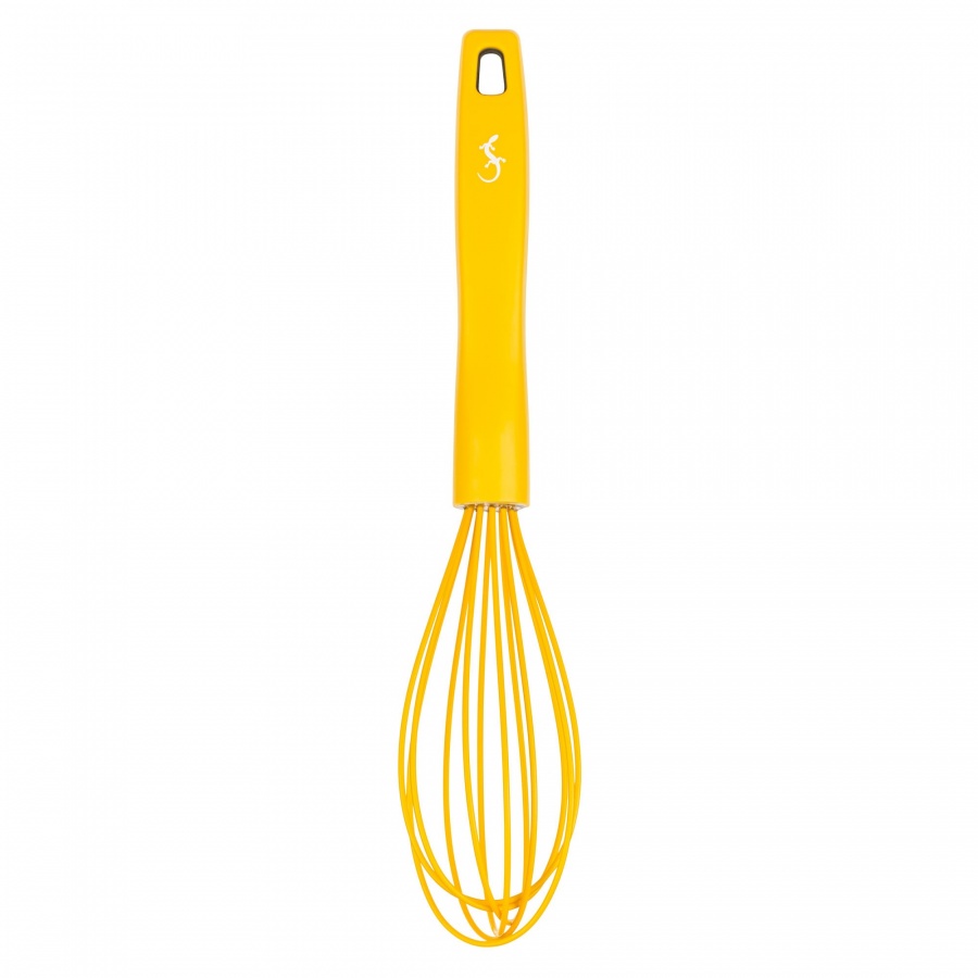 Wąska trzepaczka, silikon, 28 cm, żółta