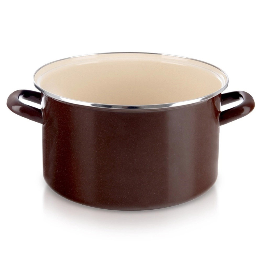 Garnek emaliowany brown 28 cm, 8 l