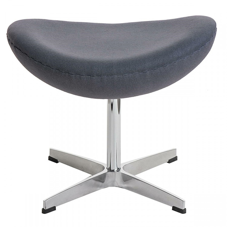 Podnóżek Jajo szary kaszmir Premium