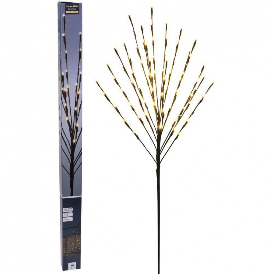 Drzewko 80 led choinka z lampkami święcąca 110 cm barwa ciepła