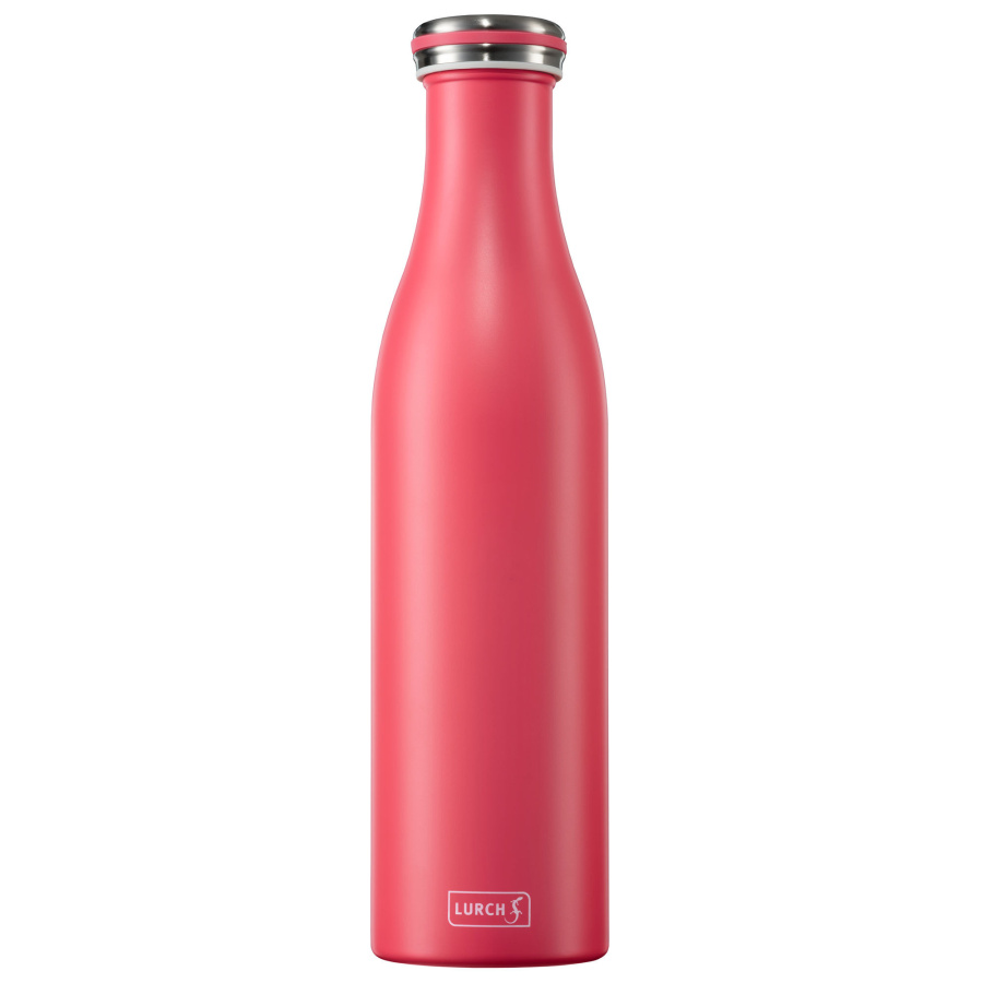 Butelka termiczna, stalowa, 0,75 l, różowa