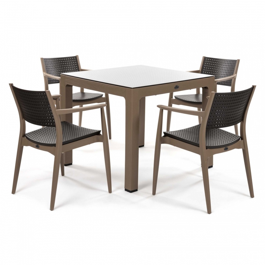 Zestaw na taras SEGINUS 4+1 : Kolor - Desert Brown/Brown